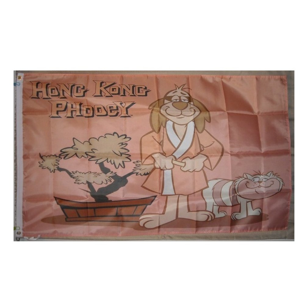 Hong Kong Phooey 3'x5' flag banner 2 Hanna-Barbera Scatman Crothers Penrod Penry